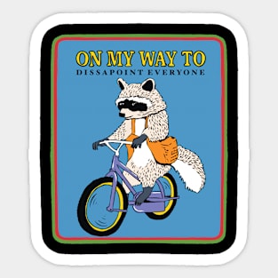 On My Way Sticker